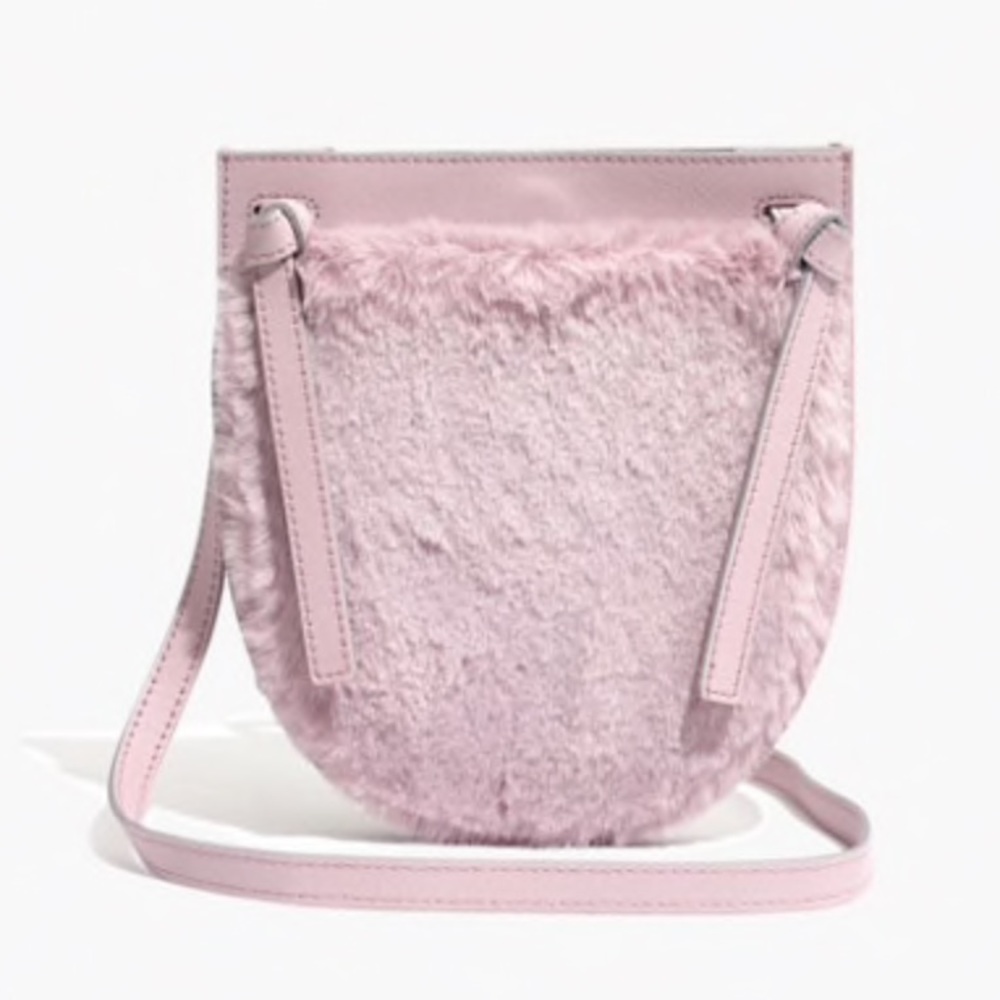 The Knot Crossbody Bag in Faux Fur
